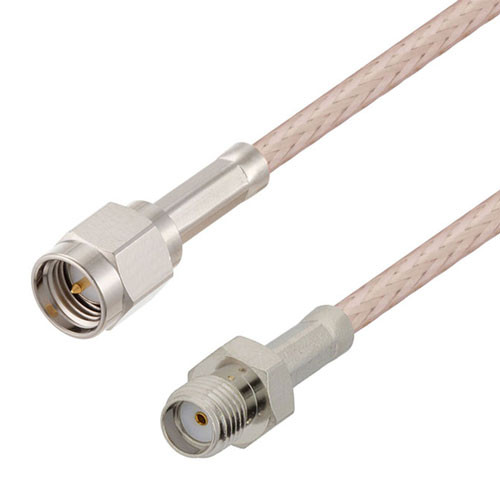 SMA Male to SMA Female Cable Assembly using RG316-DS Coax, 2 FT , LF Solder