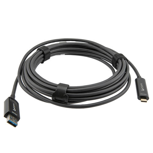 USB 3.1 Active Optical Cable, A male to C male, Backwards Compatible, PVC Jacket, 10 Meters