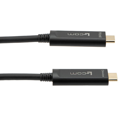 USB 3.1 Active Optical Cable, C male to C male, Backwards Compatible, PVC Jacket, 10 Meters