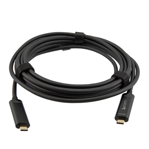 USB 3.1 Active Optical Cable, C male to C male, Backwards Compatible, PVC Jacket, 15 Meters