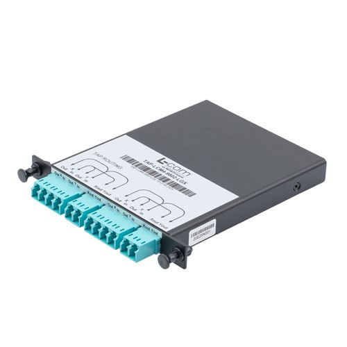 Passive Optical Tap, MMF OM4 LC Connectors, 98/2 Split, 1/2LGX Module