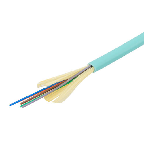 Indoor Multi-Fiber Distribution Cable, 6 Fiber, 50/125 10GB OM3, Riser Rated