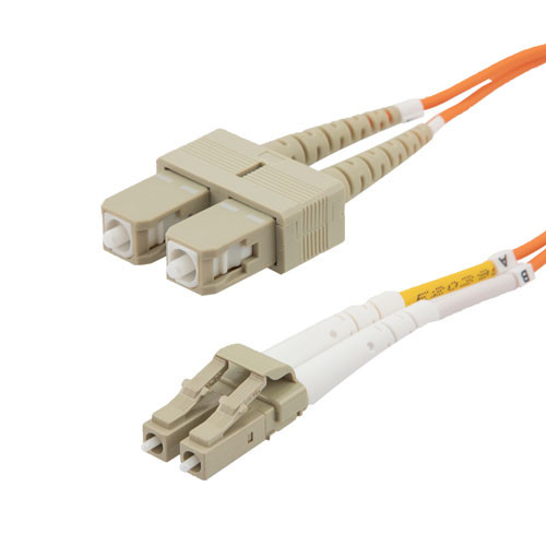 Fiber Optic Patch Cable LC to SC Duplex 62.5/125 multimode OM1 LSZH, 5 meter