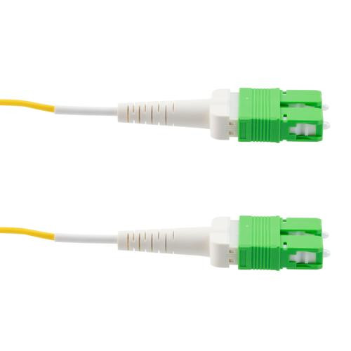 Fiber Optic Uniboot Patch Cable SC/APC-SC/APC Uniboot OS2 Single Mode Fiber Plenum Jacket 3M