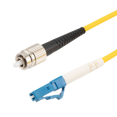 Fiber Optic Patch Cable, FC/PC Narrow Key to LC/PC Simplex PM (Polarized Maintaining), 1550nm, 3.0mm Loose Tube PVC, 2-Meter