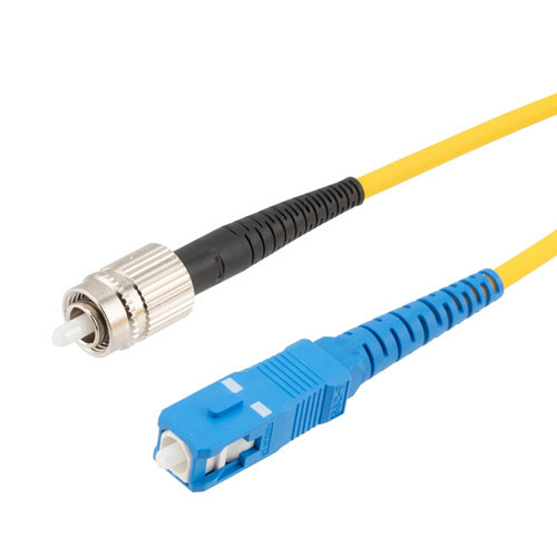 Fiber Optic Patch Cable, FC/PC Narrow Key to SC/PC Simplex PM (Polarized Maintaining), 1550nm, 3.0mm Loose Tube PVC, 2-Meter