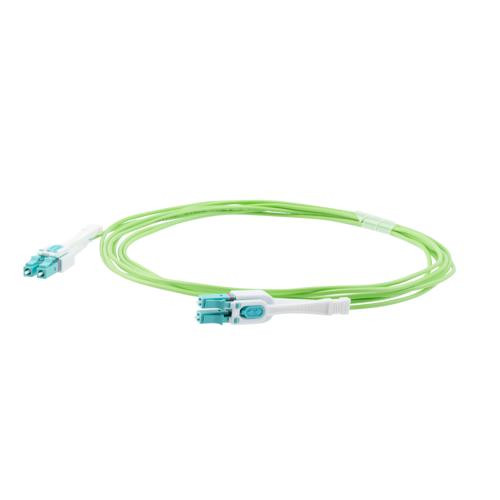 Fiber Optic Uniboot Patch Cable LC/UPC-LC/UPC Uniboot OM5 Multimode Fiber Riser Rated Jacket 5M