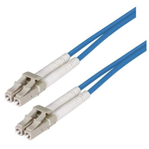 OM1 62.5/125, Multimode Fiber Cable, Dual LC / Dual LC, Blue 2.0m