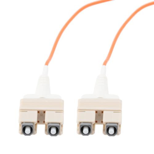 Fiber Optic Uniboot Patch Cable SC/UPC-SC/UPC Uniboot OM2 Multimode Fiber Riser Rated Jacket 3M