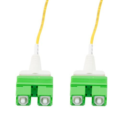 Fiber Optic Uniboot Patch Cable SC/APC-SC/APC Uniboot OS2 Single Mode Fiber Plenum Jacket 5M