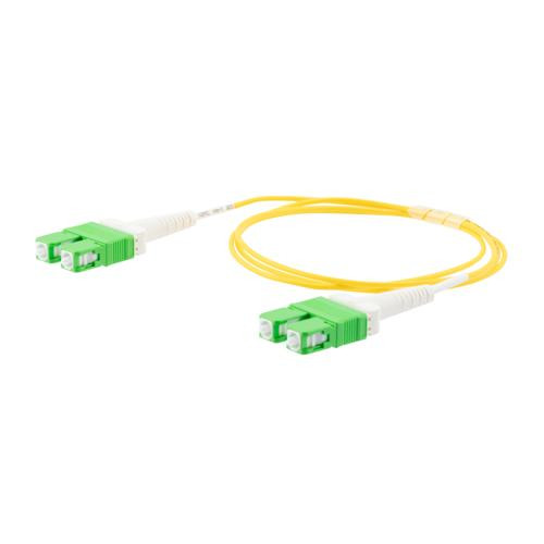 Fiber Optic Uniboot Patch Cable SC/APC-SC/APC Uniboot OS2 Single Mode Fiber Plenum Jacket 5M