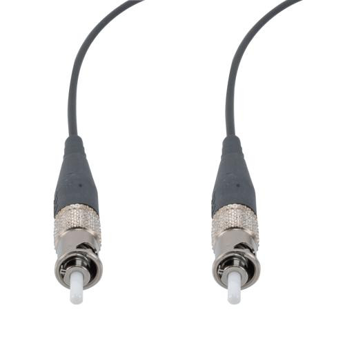 Mil M83522 ST to Mil M83522 ST Simplex, MM OM1, 2.0mm Mil Tactical cable, 5 meter cable assembly