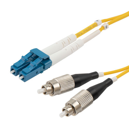Fiber Optic Patch Cable FC to LC Duplex 9/125 single mode OS1 OFNP, 5 meter
