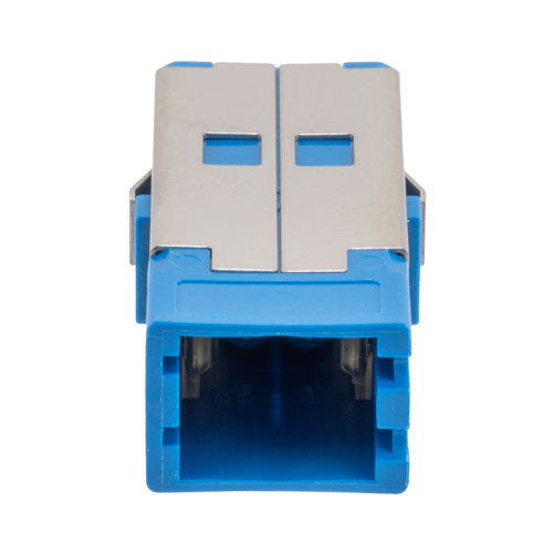 SN SC Simplex Dual Channel (4 fiber) Adapter, without  flange, Blue