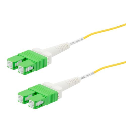 Fiber Optic Uniboot Patch Cable SC/APC-SC/APC Uniboot OS2 Single Mode Fiber Plenum Jacket 10M