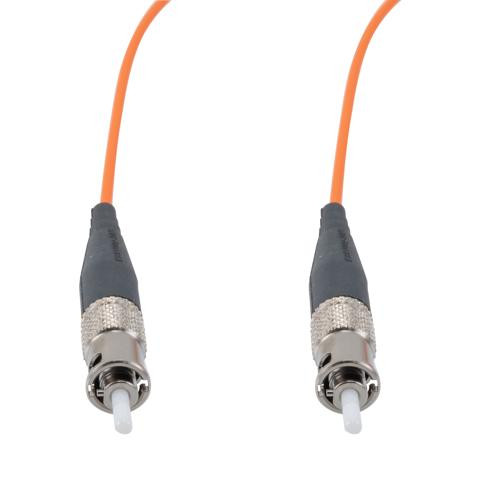 Mil M83522 ST to Mil M83522 ST Simplex, MM OM1, 2.0mm LSZH, 5 meter cable assembly