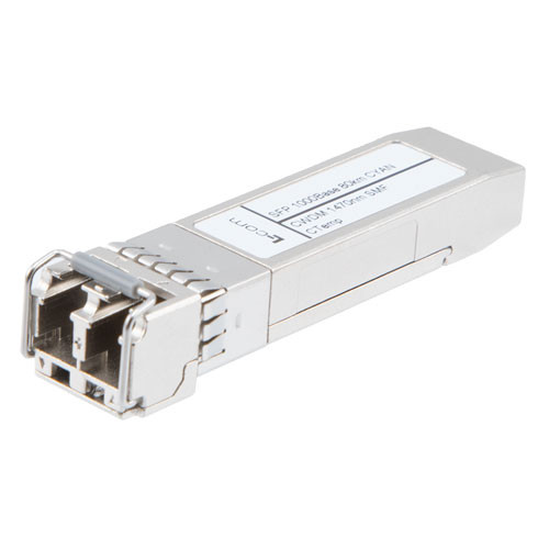 Fiber Optic Transceiver, SFP, CWDM 1590nm, ZX SMF 80KM, 1000Base DDM, Cyan Compliant