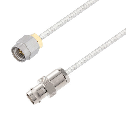 BNC Female to SMA Male Cable Assembly using LC085TB Coax, 1 FT