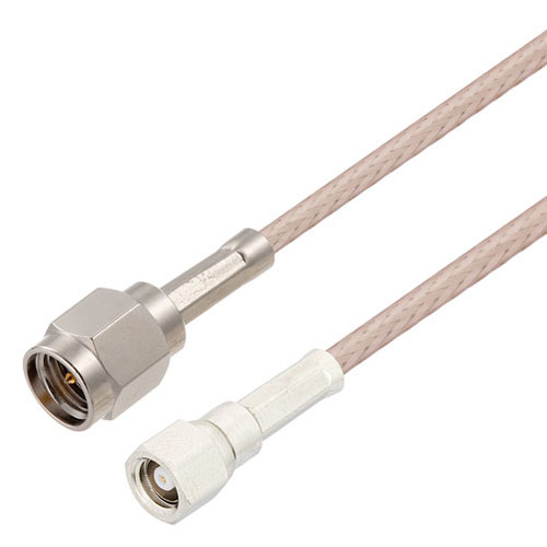 SMA Male to SMC Plug Cable Assembly using RG316 Coax, 6 FT