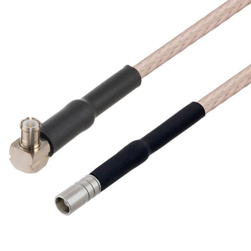 SMA Male to TNC Female 4 Hole Flange Cable Assembly using RG316-DS Coax, 0.5 FT