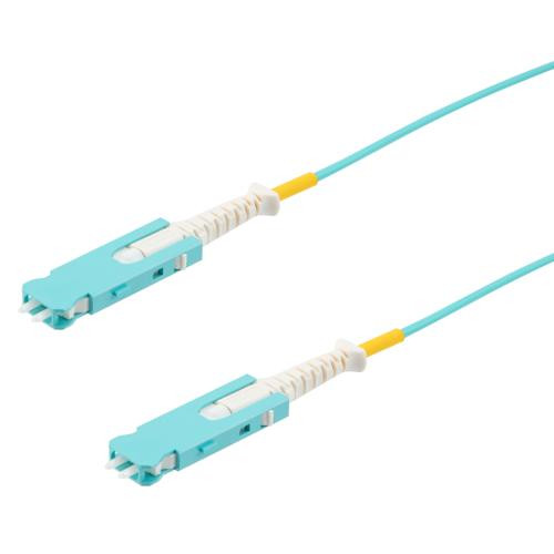 SN to SN Cable Assembly, UPC Polished, Multimode OM3, Riser Rated, 2 Meter