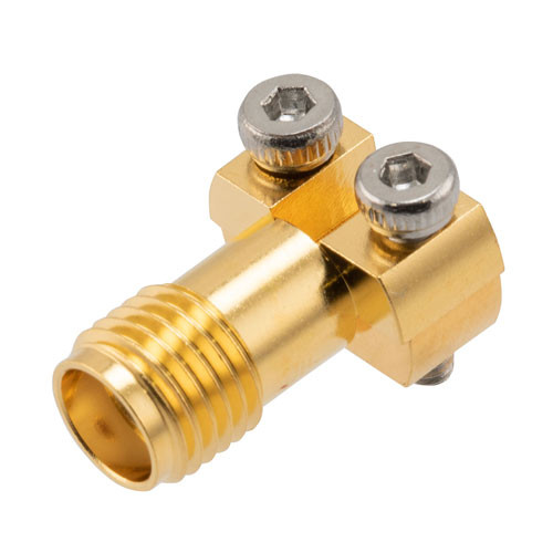 RF PCB Connector, SMA, Female,  Up to 18 GHz, End Launch, Straight, With Round Contact
