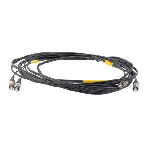 Mil M83522 ST 2x to Mil M83522 ST 2x, MM OM4, 2.0mm Mil Tactical zipcord, 10 meter cable assembly