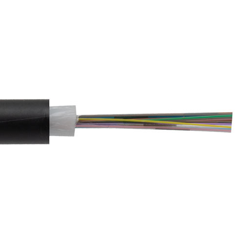 Indoor/Outdoor Cable, 50/125 OM4, 24 Fiber, PE Jacket, 6mm OD, Per Meter