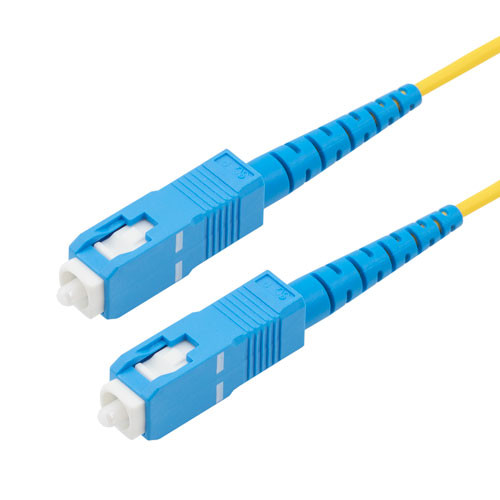 SC/SC 9/125 Single mode Simplex Fiber Patch Cable, OS1, 2 Meter