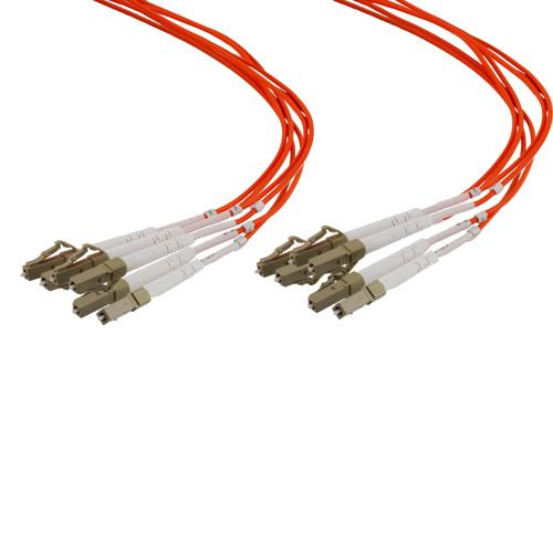 6 Strand LC/UPC-LC/UPC OM1 Multimode Distribution Cable, 5.0mm Riser Jacket, 2.0mm breakout at 0.5M - 5 meters