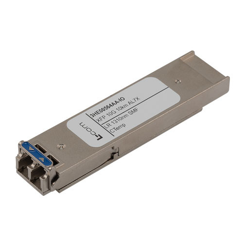 Fiber Optic Transceiver, XFP, 1310nm, LR SMF 10km 10G/2km OC-192 DDM, Cyan