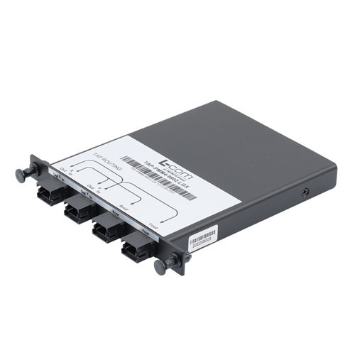 Passive Optical Tap, MMF OM4 MPO12 Connectors, 98/2 Split, 1/2LGX Module