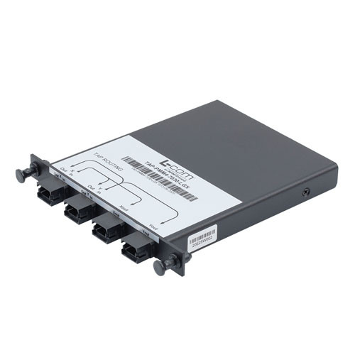 Passive Optical Tap, MMF OM4 MPO12 Connectors, 70/30 Split, 1/2LGX Module