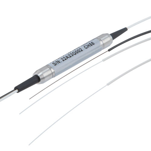 Passive DWDM, Field Unit (34mmx5.5mm barrel) OADM, 1 Channel 100 GHz, ITU Ch55, 1.0m 900um buffer fiber leads