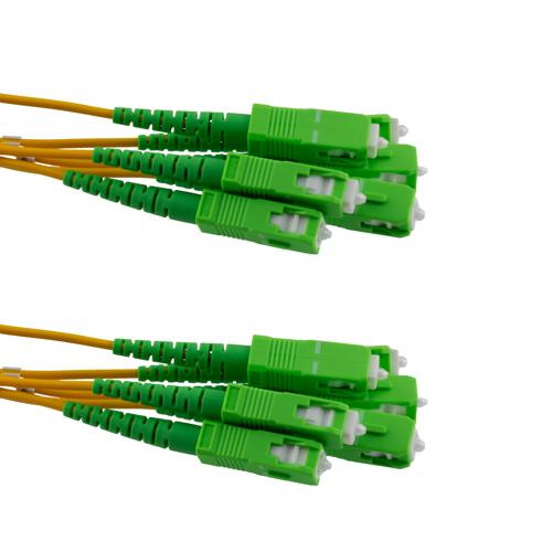 6 Strand SC/APC-SC/APC Single Mode OS2 Distribution Cable, 5.0mm Plenum Jacket, 2.0mm breakout at 0.5M - 5 meters