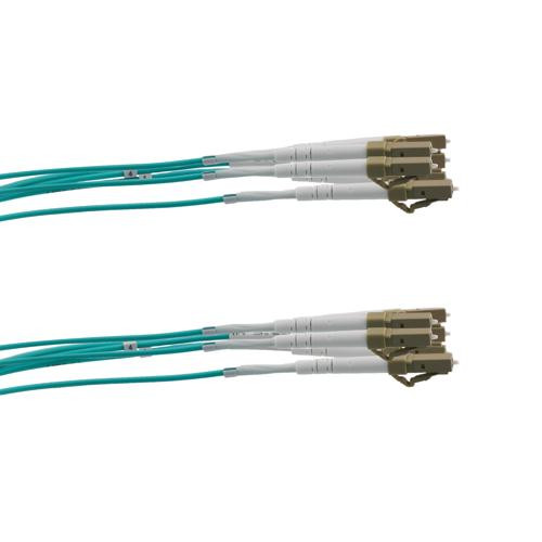 6 Strand LC/UPC-LC/UPC OM3 Multimode Distribution Cable, 5.0mm PVC Jacket, 2.0mm breakout at 0.5M - 10 meters