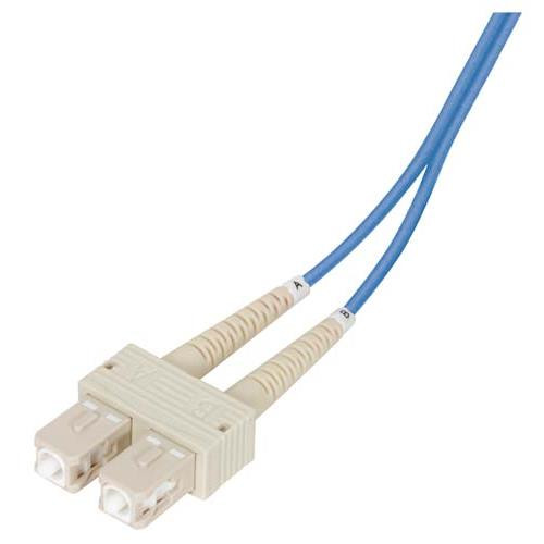 OM2 50/125, Multimode Fiber Cable, Dual SC / Dual SC, Blue 15.0m