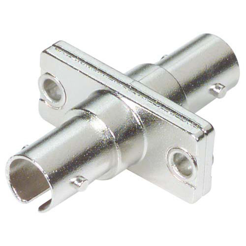 Fiber Coupler, ST / ST, Bronze Alignment Sleeve, Flange