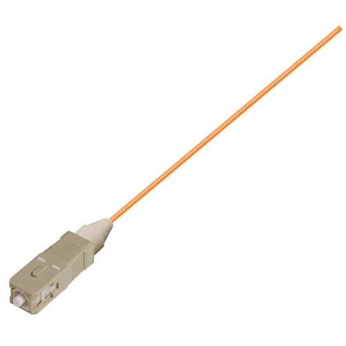 10 Gig, OM3 50/125  900um Fiber Pigtail SC, Orange 1.0m