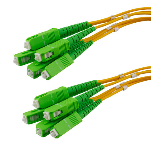 6 Strand SC/APC-SC/APC Single Mode OS2 Distribution Cable, 5.0mm Riser Jacket, 2.0mm breakout at 0.5M - 10 meters