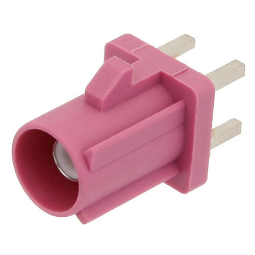 FAKRA Plug Connector Solder Attachment Thru Hole PCB, Violet Color