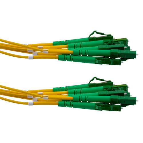 6 Strand LC/APC-LC/APC Single Mode OS2 Distribution Cable, 5.0mm Plenum Jacket, 2.0mm breakout at 0.5M - 10 meters