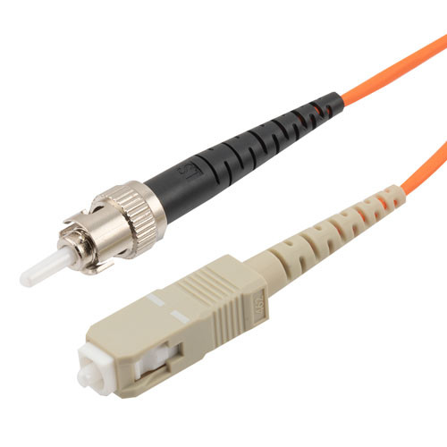 SC/ST 50/125 Multimode Simplex Fiber Patch Cable, OM2, 1 Meter