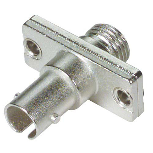 Fiber Adapter, ST / FC (Rectangular Body), Bronze Alignment Sleeve