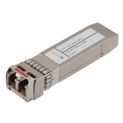 Fiber Optic Transceiver, SFP+, CWDM 1610nm, ZR SMF 80KM, 10G DDM, MSA Compatible