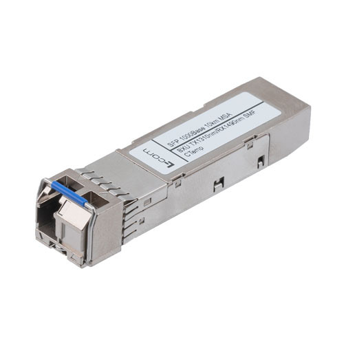 Fiber Optic Transceiver, SFP, BiDi 1310TX/1490RX, EX SMF 40 km, 1000Base DDM, Extreme Compatible