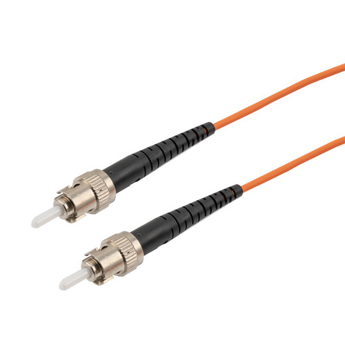 ST/ST 62.5/125 Multimode Simplex Plenum Fiber Patch Cable, OM1, 10 Meter