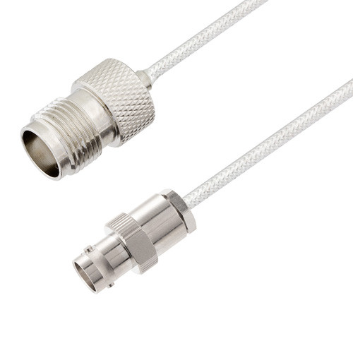 BNC Female to TNC Female Cable Assembly using LC085TB Coax, 1 FT