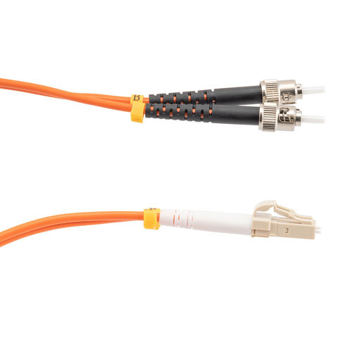 Fiber Optic Patch Cable ST/PC-LC/PC Duplex 100/140 Large Core Multimode Fiber 3.0mm PVC 5 m