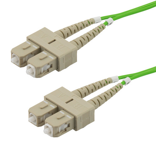 Fiber Optic Patch Cable SC to SC Duplex 50/125 multimode OM5 LSZH, 7 meter